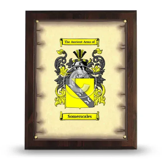 Somerscales Coat of Arms Plaque