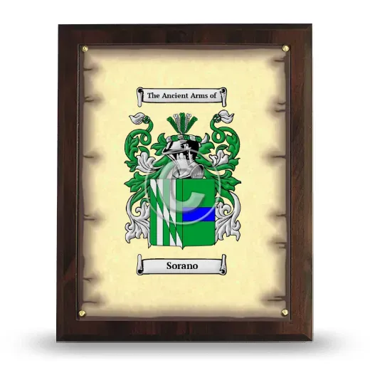 Sorano Coat of Arms Plaque