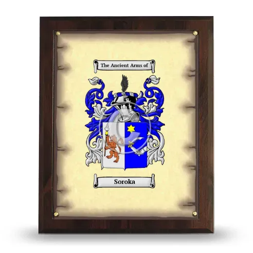Soroka Coat of Arms Plaque