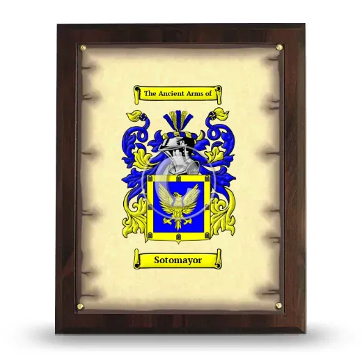 Sotomayor Coat of Arms Plaque