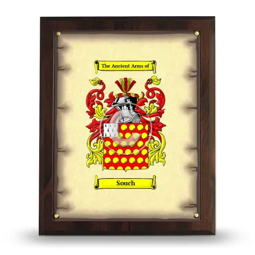 Souch Coat of Arms Plaque