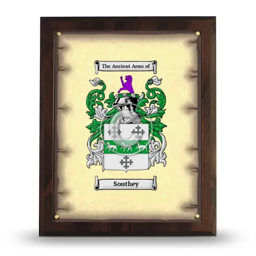 Southey Coat of Arms Plaque