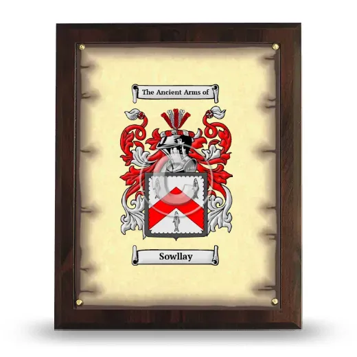 Sowllay Coat of Arms Plaque