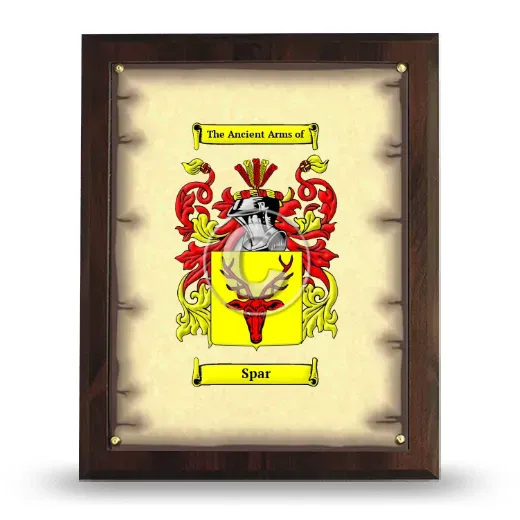 Spar Coat of Arms Plaque