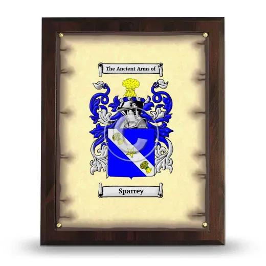 Sparrey Coat of Arms Plaque