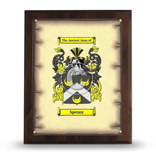 Spenny Coat of Arms Plaque