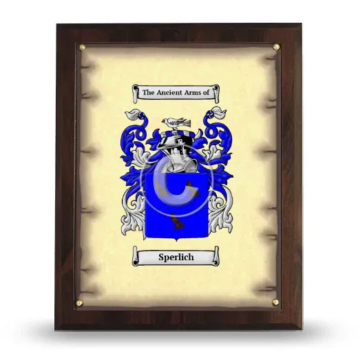 Sperlich Coat of Arms Plaque