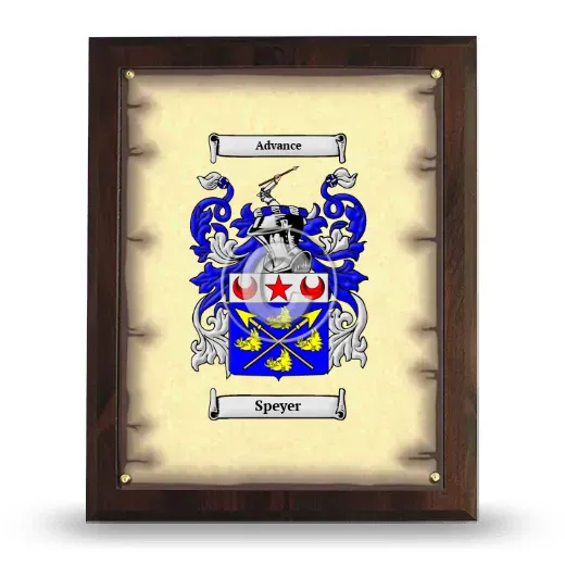 Speyer Coat of Arms Plaque