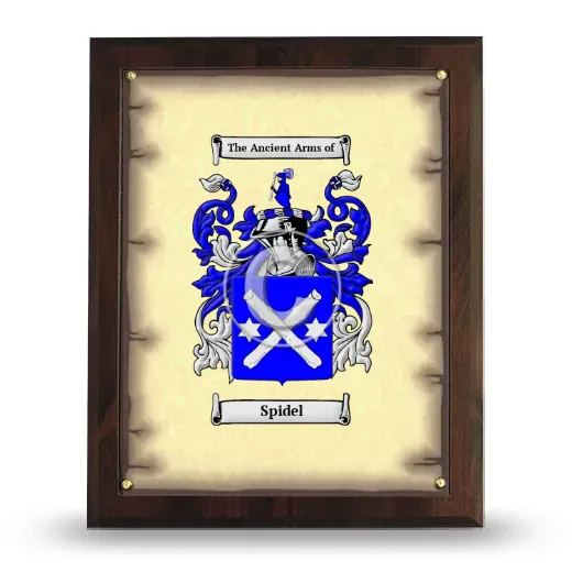 Spidel Coat of Arms Plaque