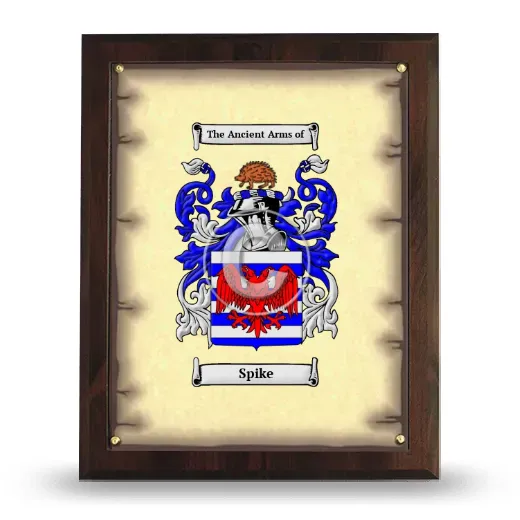 Spike Coat of Arms Plaque