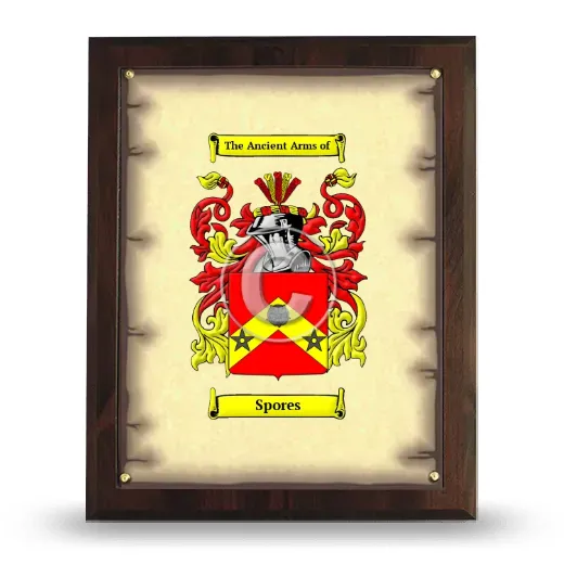 Spores Coat of Arms Plaque