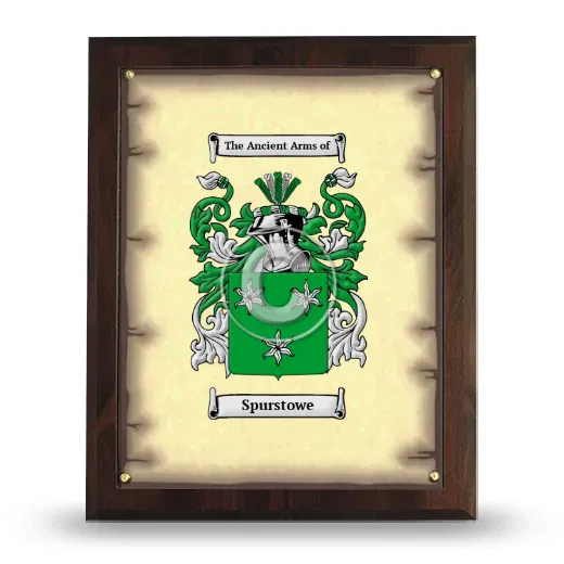 Spurstowe Coat of Arms Plaque