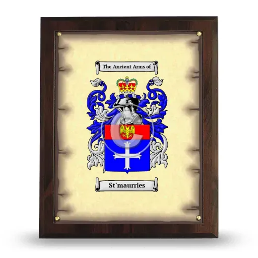 St'maurries Coat of Arms Plaque
