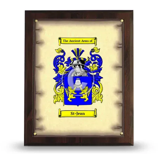 St-Jean Coat of Arms Plaque