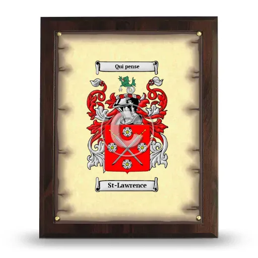St-Lawrence Coat of Arms Plaque