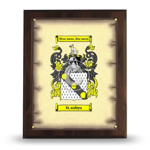 St.aubyn Coat of Arms Plaque