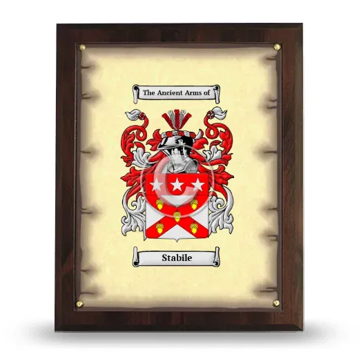 Stabile Coat of Arms Plaque
