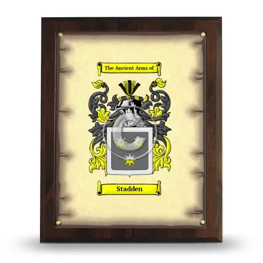 Stadden Coat of Arms Plaque
