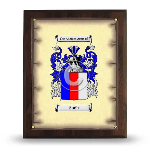 Staib Coat of Arms Plaque