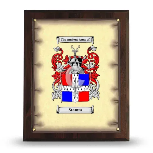 Stamm Coat of Arms Plaque