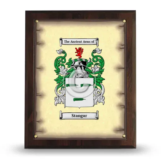Stangar Coat of Arms Plaque