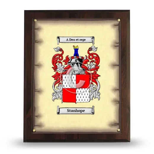 Stanhope Coat of Arms Plaque