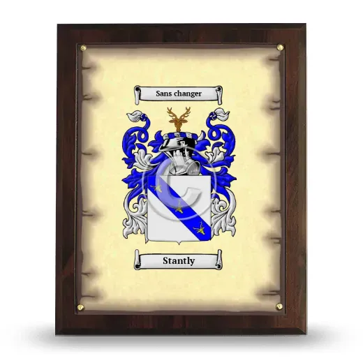 Stantly Coat of Arms Plaque