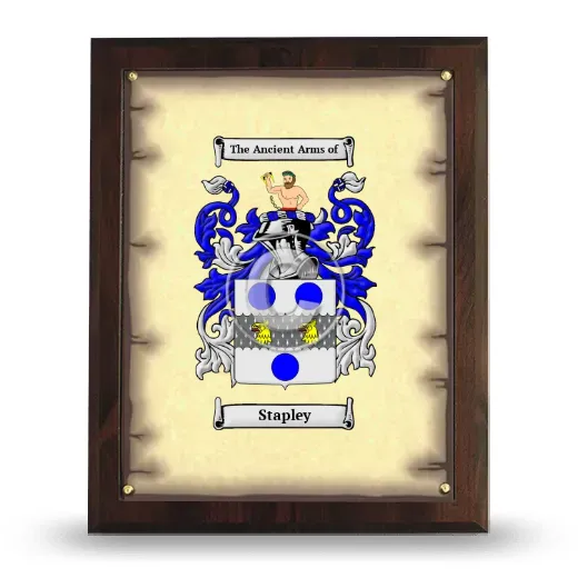 Stapley Coat of Arms Plaque