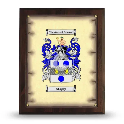 Staply Coat of Arms Plaque