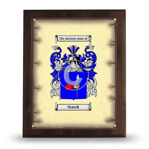 Starck Coat of Arms Plaque