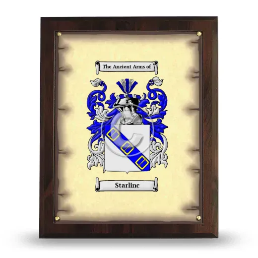 Starlinc Coat of Arms Plaque