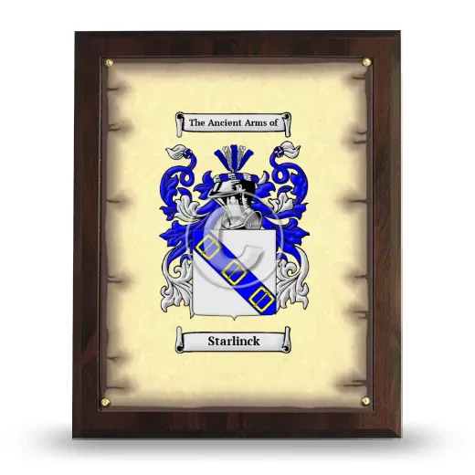 Starlinck Coat of Arms Plaque