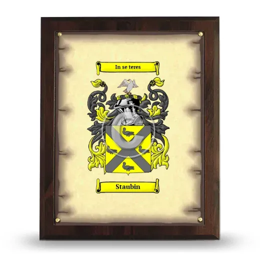 Staubin Coat of Arms Plaque
