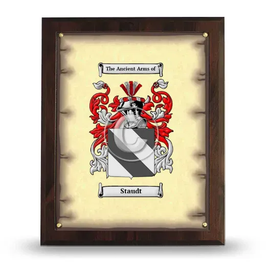 Staudt Coat of Arms Plaque