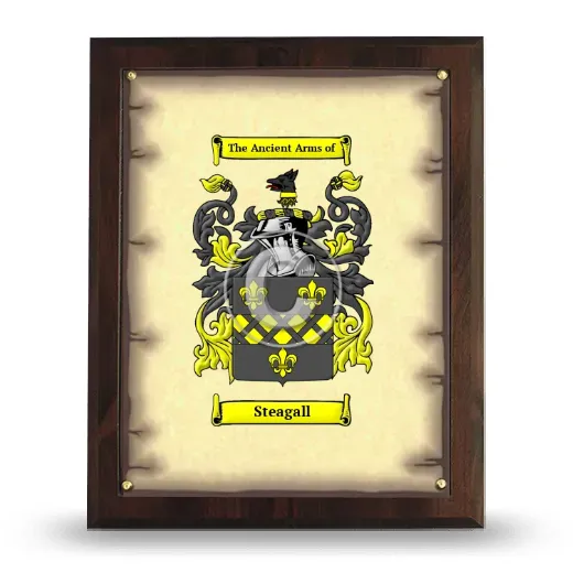 Steagall Coat of Arms Plaque