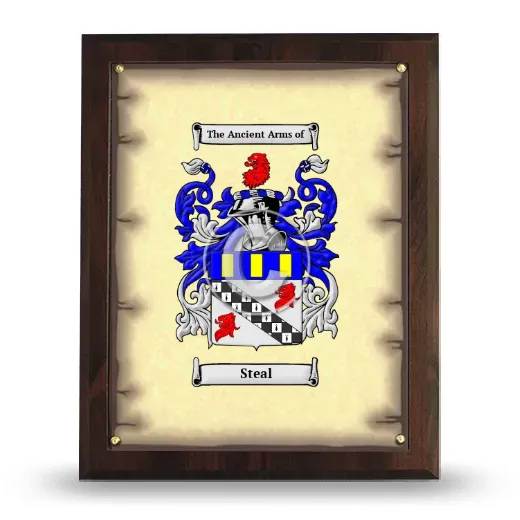 Steal Coat of Arms Plaque