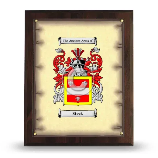 Steck Coat of Arms Plaque