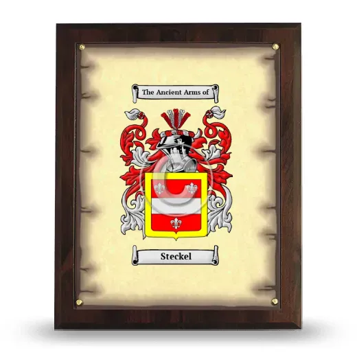 Steckel Coat of Arms Plaque