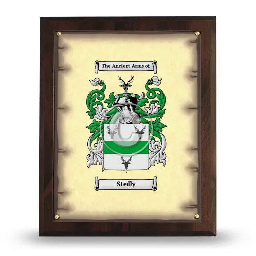 Stedly Coat of Arms Plaque