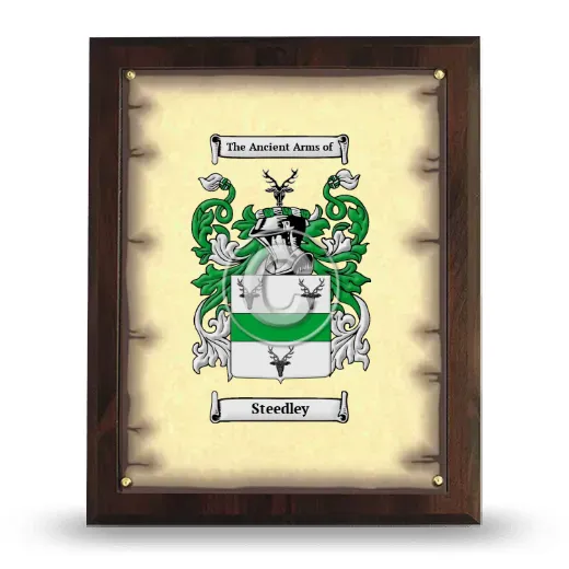 Steedley Coat of Arms Plaque