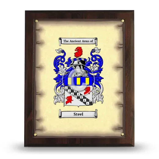 Steel Coat of Arms Plaque