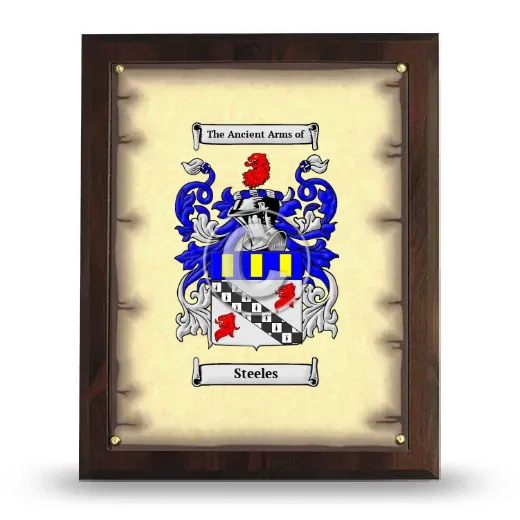 Steeles Coat of Arms Plaque