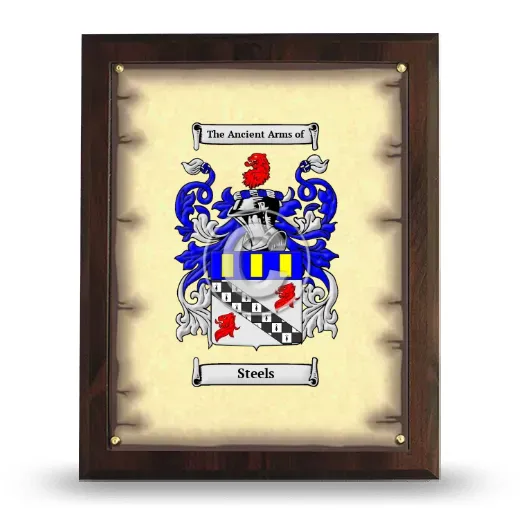 Steels Coat of Arms Plaque