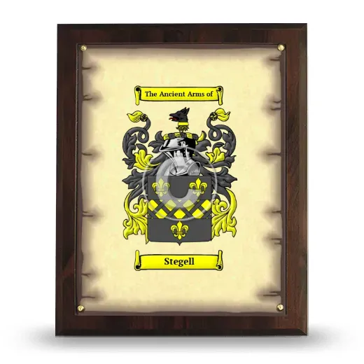 Stegell Coat of Arms Plaque