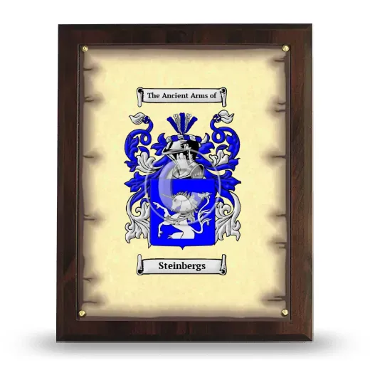 Steinbergs Coat of Arms Plaque