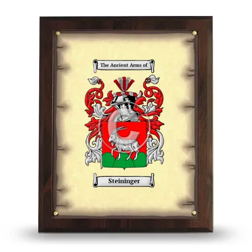 Steininger Coat of Arms Plaque