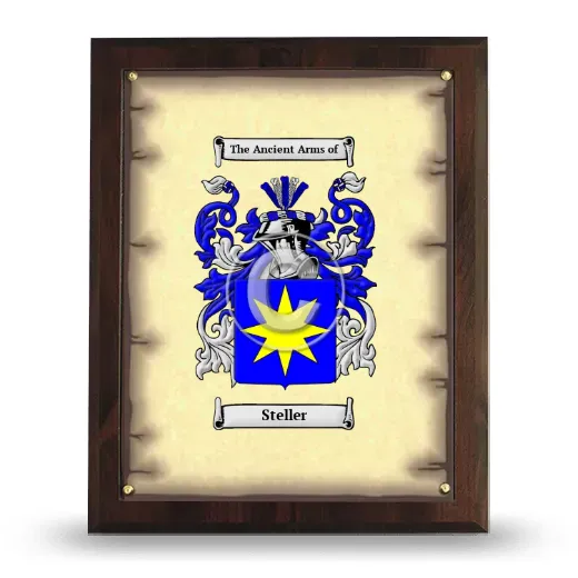 Steller Coat of Arms Plaque