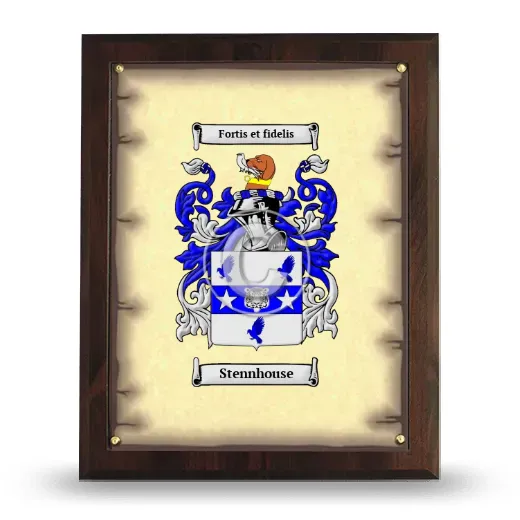 Stennhouse Coat of Arms Plaque