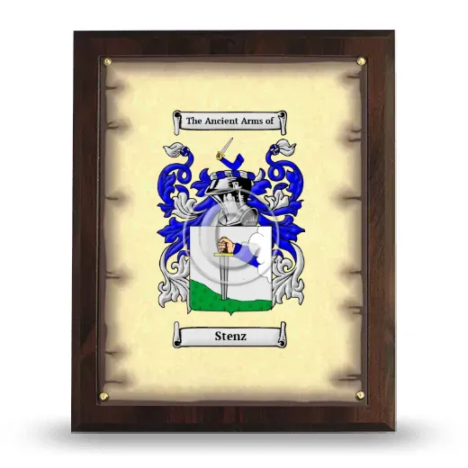Stenz Coat of Arms Plaque