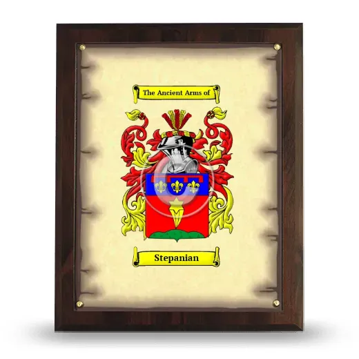 Stepanian Coat of Arms Plaque